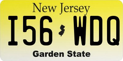 NJ license plate I56WDQ
