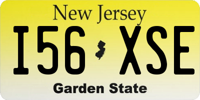 NJ license plate I56XSE