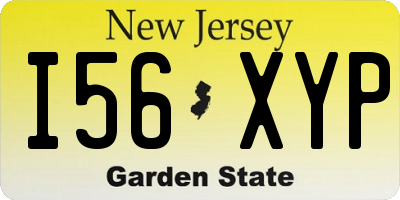 NJ license plate I56XYP