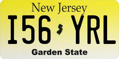 NJ license plate I56YRL