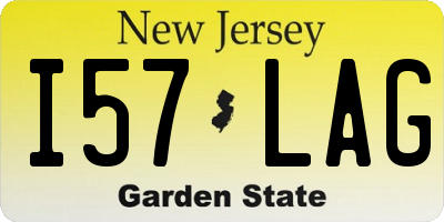 NJ license plate I57LAG