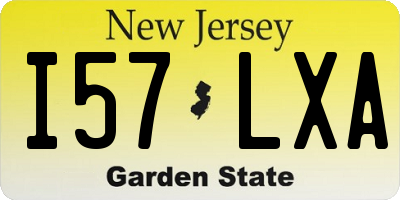 NJ license plate I57LXA