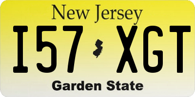 NJ license plate I57XGT