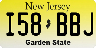 NJ license plate I58BBJ