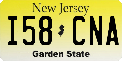NJ license plate I58CNA