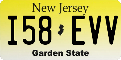 NJ license plate I58EVV