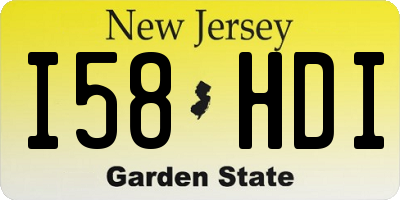 NJ license plate I58HDI