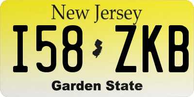 NJ license plate I58ZKB