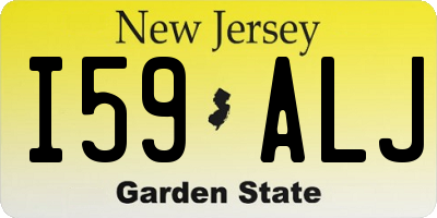 NJ license plate I59ALJ