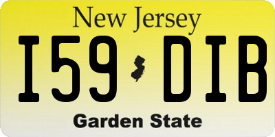 NJ license plate I59DIB