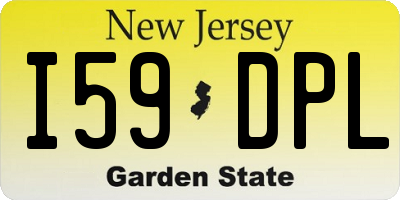 NJ license plate I59DPL