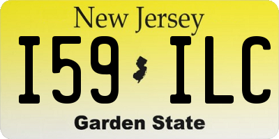 NJ license plate I59ILC