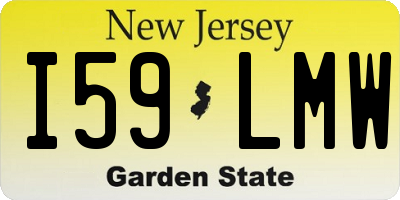 NJ license plate I59LMW
