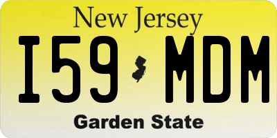 NJ license plate I59MDM