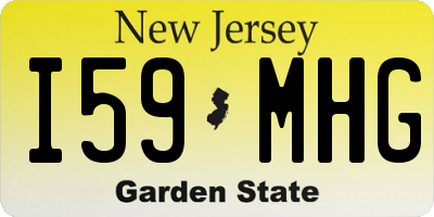 NJ license plate I59MHG