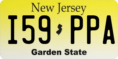 NJ license plate I59PPA