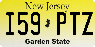NJ license plate I59PTZ