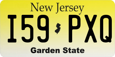 NJ license plate I59PXQ
