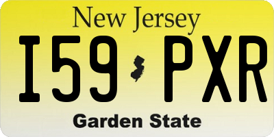 NJ license plate I59PXR