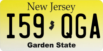 NJ license plate I59QGA