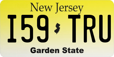 NJ license plate I59TRU