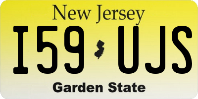 NJ license plate I59UJS