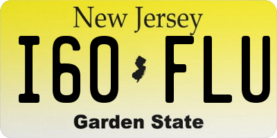 NJ license plate I60FLU