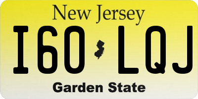 NJ license plate I60LQJ