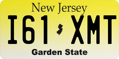 NJ license plate I61XMT