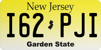 NJ license plate I62PJI
