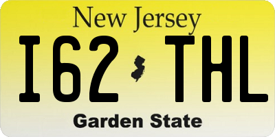 NJ license plate I62THL