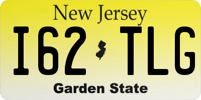 NJ license plate I62TLG