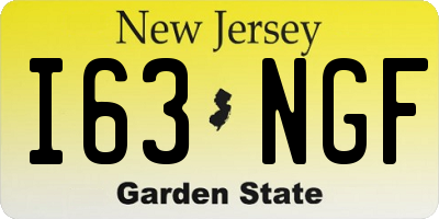 NJ license plate I63NGF