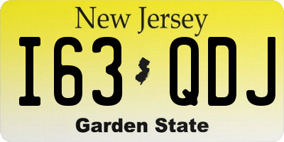 NJ license plate I63QDJ