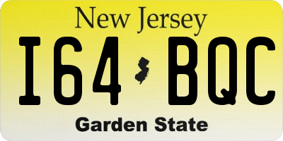 NJ license plate I64BQC