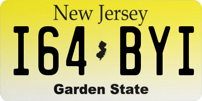 NJ license plate I64BYI