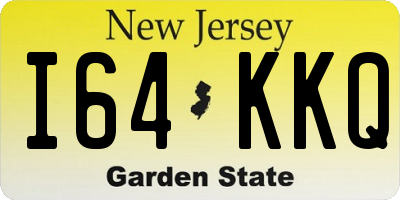 NJ license plate I64KKQ