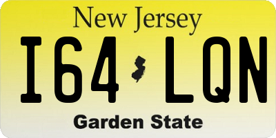 NJ license plate I64LQN