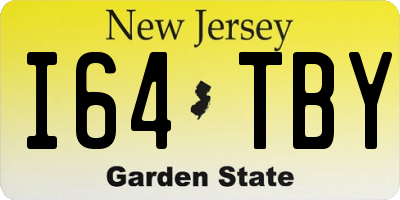 NJ license plate I64TBY