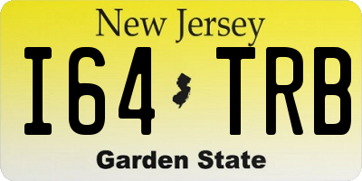 NJ license plate I64TRB
