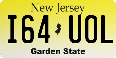 NJ license plate I64UOL