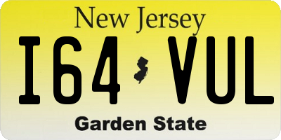 NJ license plate I64VUL