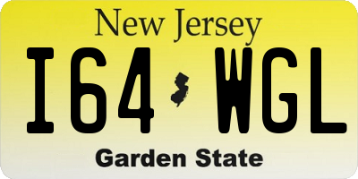 NJ license plate I64WGL