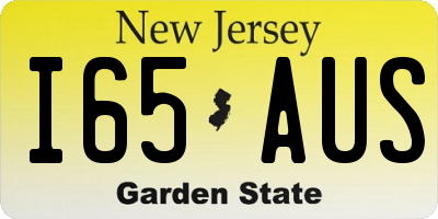 NJ license plate I65AUS