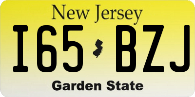NJ license plate I65BZJ
