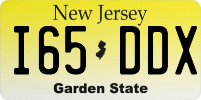 NJ license plate I65DDX
