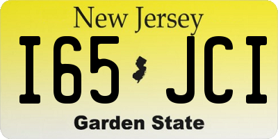 NJ license plate I65JCI