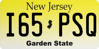 NJ license plate I65PSQ