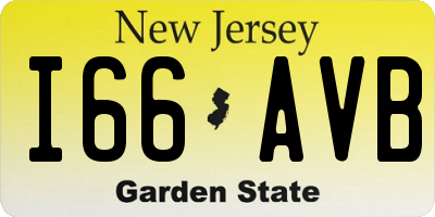 NJ license plate I66AVB