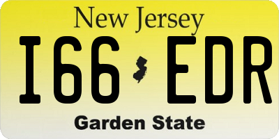 NJ license plate I66EDR